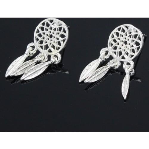 Bohemia Fashion Dream Catcher Drop Earring for Women Party Jewelry Gifts Chic Boho Feather Ethnic Dreamcatcher Earrings