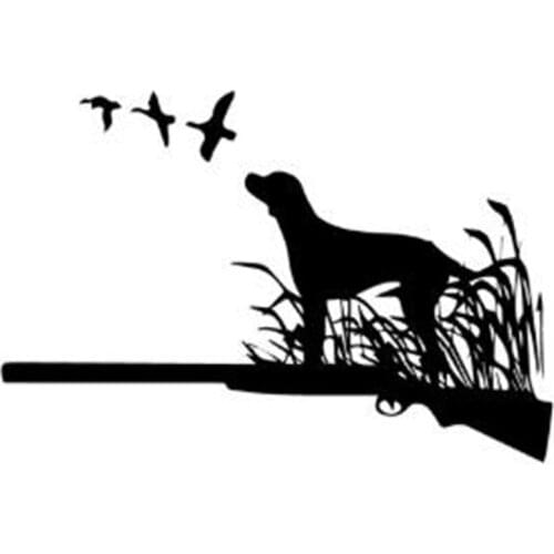 Black/Sliver Funny Hunter Car Stickers Hunting Adventure Decal for Auto Body Cars Head Cover Windows Decoration Vinyl C469