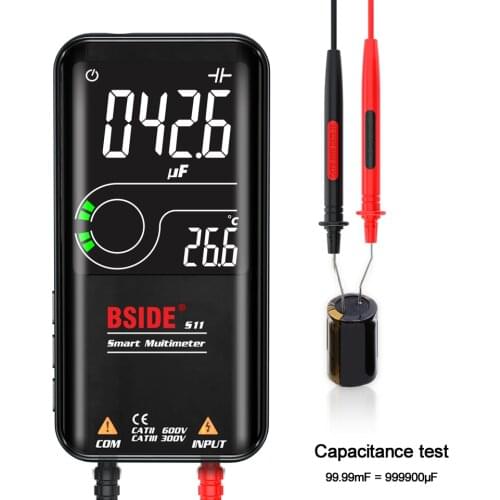 Digital Multimeter Smart Tester 9999 Counting 3.5 Inch Capacitance Diode Meter True RMS NCV Ohm Auto Range voltmeter multimetro