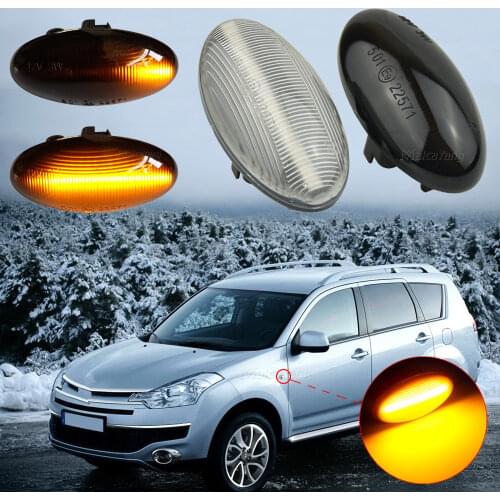 For Peugeot 307 206 207 407 107 607 1007 Partner Expert LED Dynamic Turn Signal Side Marker Light