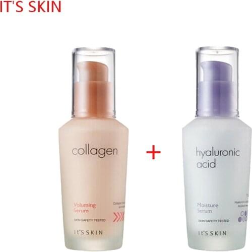 ITS SKIN Hyaluronic Acid Moisture Serum 40ml + Collagen Nutrition Serum 40ml Moisturizing Essence Firming Cream Korea Cosmetics