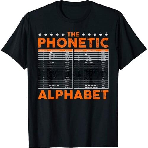 International Phonetic Alphabet T-Shirt Pilot Airplane Shirt T-Shirt