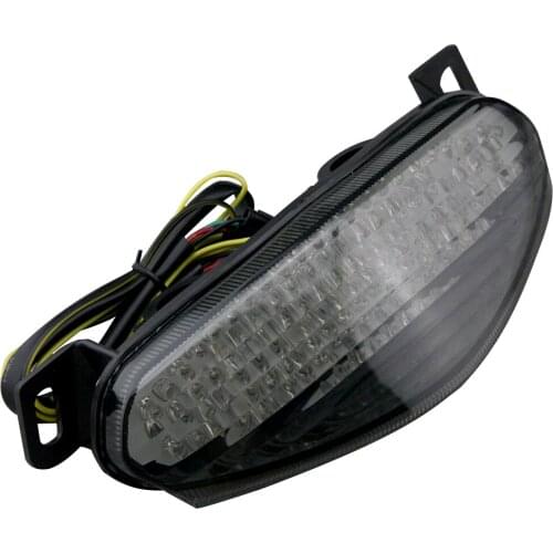 Integrated LED Motorcycle Taillight Turn Signals For Kawasaki Ninja 650R ER-6 2009 2010 smoke