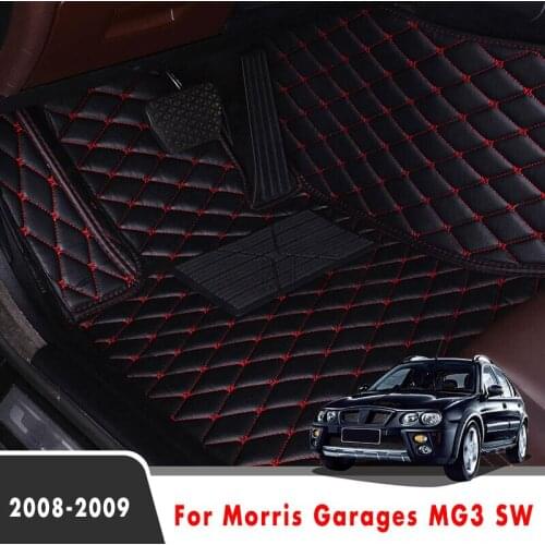 Car Floor Mats For Morris Garages MG3 SW 2009 2008 Auto Interiors Accessories Styling Custom Leather Front & Rear Side Foot Rugs