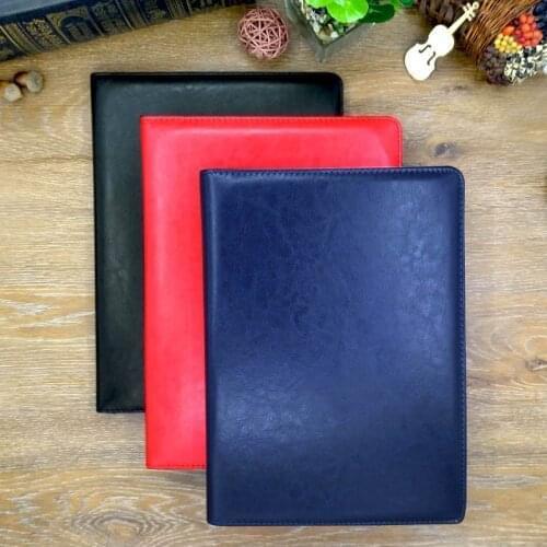 Leather A4 Padfolio Compendium File Folder Organizer A4 Document Folder Multifunctional Folder With Calculator Office Supplies