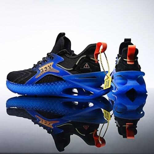 Outdoor Blade Male Sneakers Breathable Mesh Running Men Shoes Lace Up Man Sports Athletic Wear-Resistance Jogging Tennis Size 46