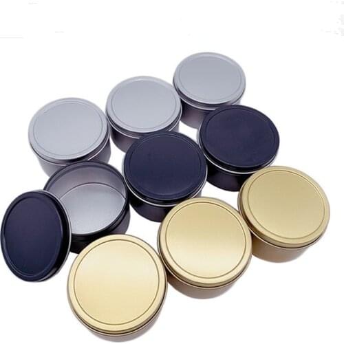 100pcs a lot Round candle tin box small candy tea container