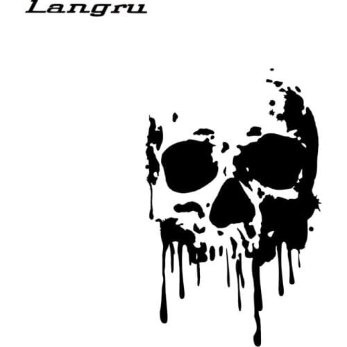Langru Interesting Skull Decoration Car Stickers Vinyl Decor Decals Jdm