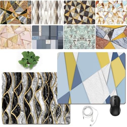 Mouse Pad Game Gamer Mouse Pad PU Leather Mouse Pad Thickened PU Waterproof Office Mouse Pad