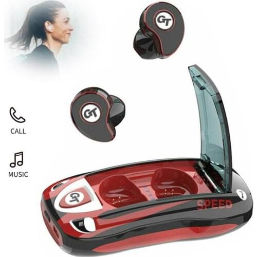 Invisible Mini Bluetooth Wireless Headset TWS Earphones Earbuds Noise Cancelling Handsfree Earpieces with Mic Charging Box