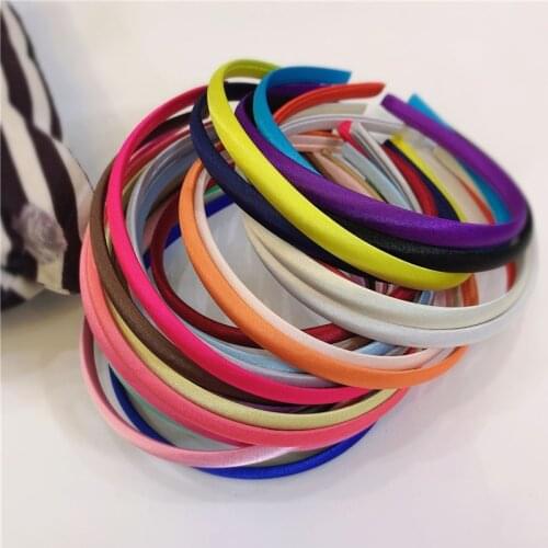 5pcs/lot Candy Color Wrapping Cloth Thickened Hair Hoop Fashion Baby Girls Elastic Hairbands DIY Children Headwear Holiday Gifts