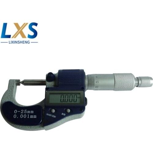 Single Point Digital Micrometer 0-25mm/0.001 Probe 60 degree inch/mm Blade Tip Brobe Caliper Mesauring Tools