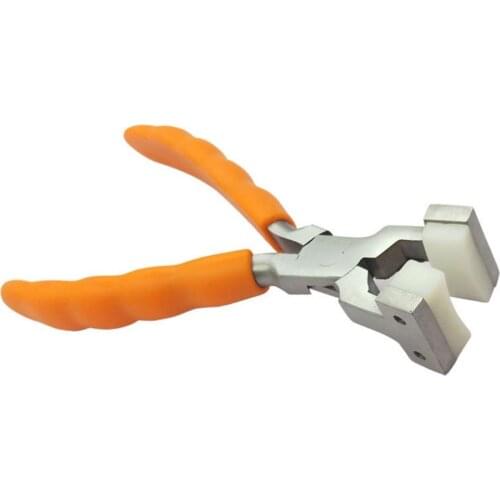 Bending Plier for Circle Jewelry Glasses Bracelet Bangle Plate with Nylon Jaw Curved Plier