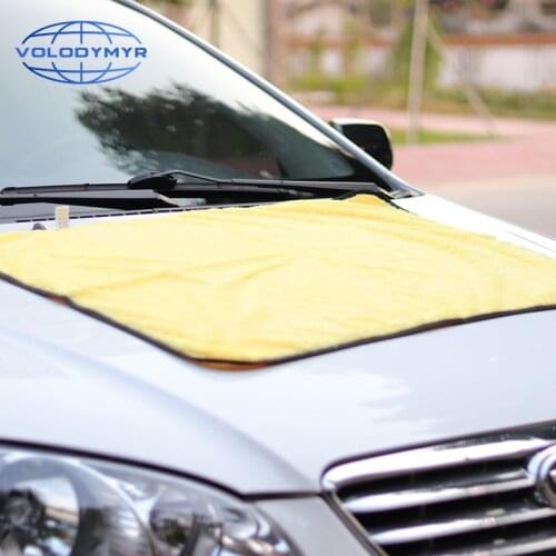Extra Large Size Microfiber Towel Car Cloth Beige 90*60cm Super Absorbent Extremely Soft for Auto Cleaning Drying