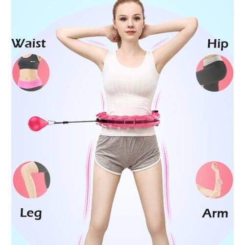 Home Intelligent Fitness Sport Hoop Thin Waist Exercise Gym Hoop Adjustable Exercise Hoop Fitness Equipment With Safety Lock