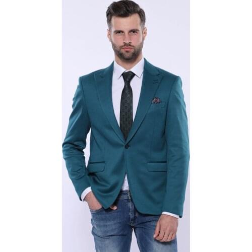 Green Plain Jacket Wessi