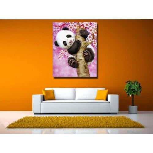 Animals Panda Hot Sale Diamond Embroidery, Diamond Painting Cross Stitch, Picture Of Rhine stones Square Diamond Mosaic Kits