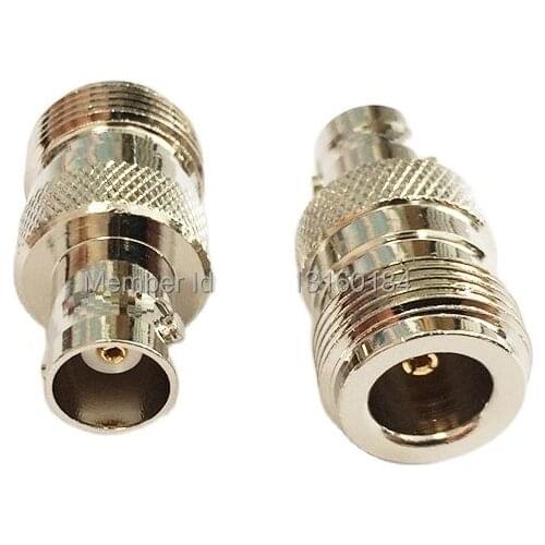 1pc N Female Jack to BNC Female Jack RF Coax Adapter convertor Straight Nickelplated NEW wholesale
