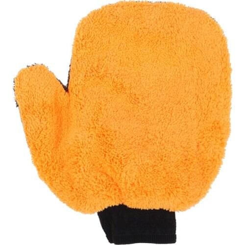 1PC car wash gloves thick microfiber strong absorbent brush detailing tool towel car motorcycle cleaning supplies