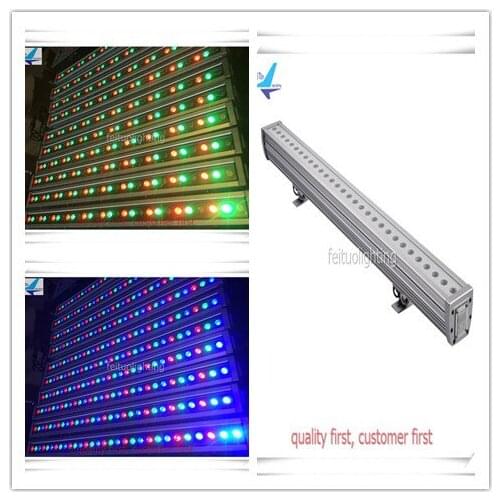 A- 24pcs IP 65 Waterproof 36x3w RGB Led Wall Washer Bar Stage Building Light