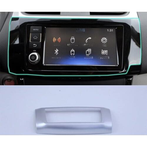 ABS matte Interior accessories navigation cover Car Styling For Nissan sentra 2016