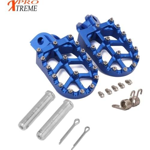 Aluminum Motorcycle FootRest Footpegs Pedals For HUSQVARNA TC65 TC85 TC125 FC250 FC350 FC450 ENDURO FS450