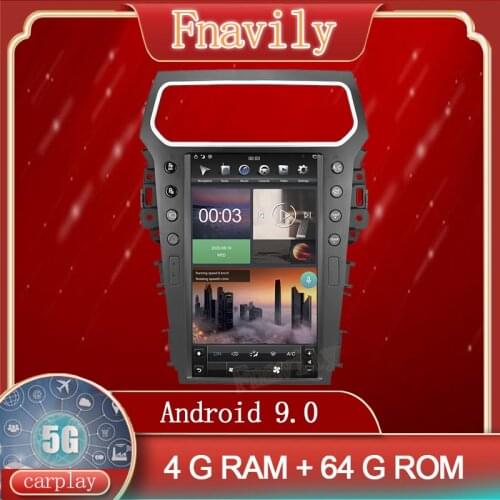 Fnavily Android 9 Car Radio For Ford Explorer Player Multimedia System Stereo GPS Autoradio Navigation Vertical Screen 13.6"