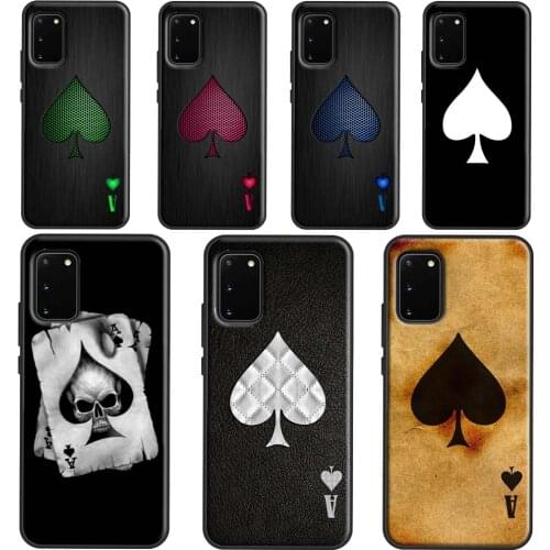 Ace of Spades Phone Case For Samsung Galaxy S21 Ultra S20 FE S10E S8 S9 S10 Plus Cover For Note 10 9 20