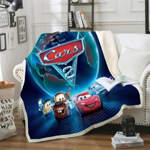 Disney Lightning McQueen Car Duvets Blanket Quilt Comforter Bedding Set Babies Boys Bed Spreads Cartoon Cover Fabric