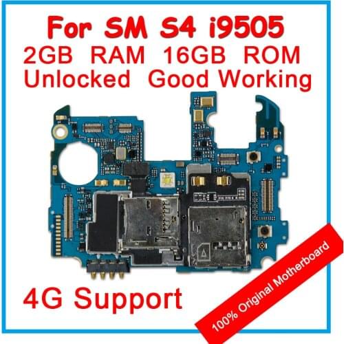 For Samsung Galaxy S4 I9505 Motherboard 16GB EU Version 100% Original Mainboard Android OS Logic Board With Full Chips