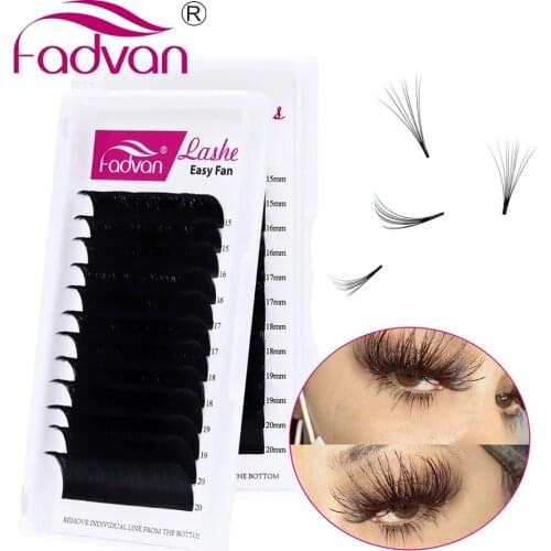 Fadvan Easy Fanning Eyelash Faux Mink Eyelashes Extension for Professional Eye Lash Building Blooming 2d/4d/6d Mix Volume Lashes
