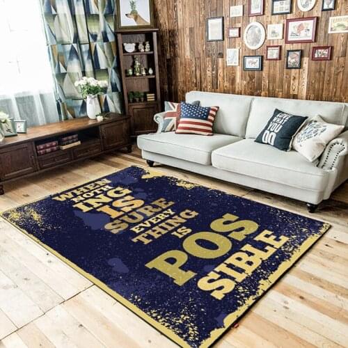 Imitation Board Letters Gold English Carpet Vintage World Navigation Line Map Living Bedroom Floor Mat Bed Blanket Seat Cushion