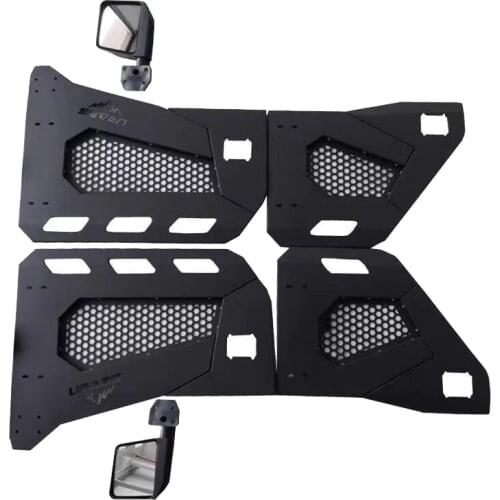 J364 Steel Tubular Half Door for Jeep wrangler JK 2 door with Side Mirror One Set LANTSUN