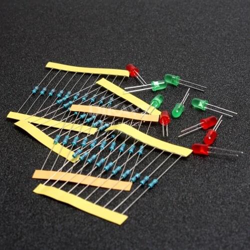 1/4W 220 OHM 1K 10K 100K Resistor Kit for Arduino Raspberry Pi