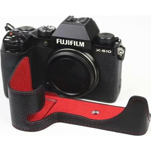 Camera Leather Case Bottom Opening Version Protective Half Body Cover Base For Fujifilm XS10 XS-10 Cover With Battery Opening