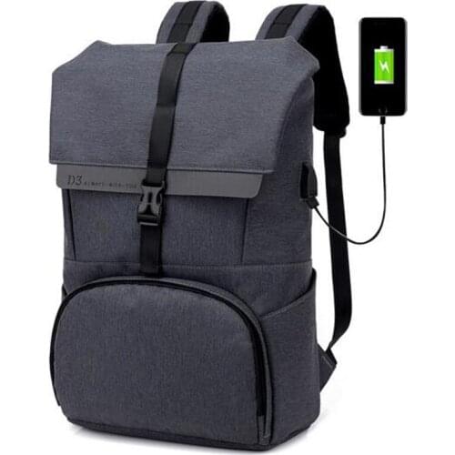 Mens backpack 17-inch laptop backpack large capacity USB charging travel bag school backpack school bag light backpack female