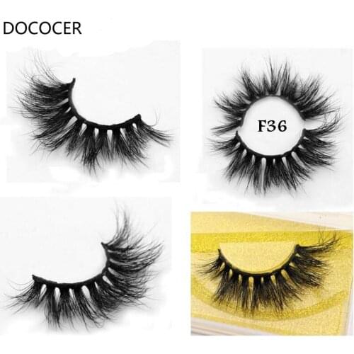 DOCOCER false Eyelashes Mink Eyelashes Criss-cross Strands Cruelty Free High Volume Mink Lashes Soft Dramatic Eye lashes Makeup