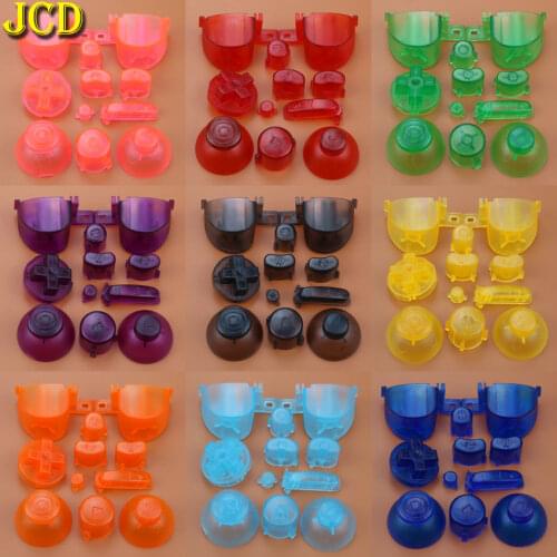 JCD Full set D Pads Power ON OFF Button for GameCube A B X Y L R Buttons with 3D Joystick Cap For NGC solid color