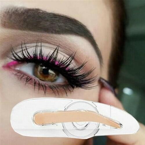1pcs Adjustable eyebrow seal female makeup tool rotation three types eyebrow shape makeup tool