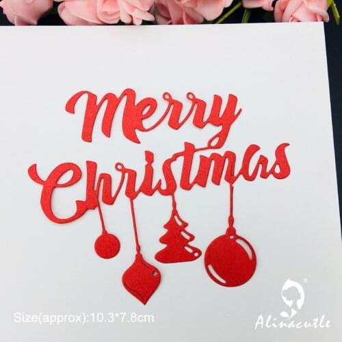 Die Cut Metal Cutting Die Merry Christmas Scrapbooking Paper craft album Handmade Card Stencil Cutter Punch art cutter