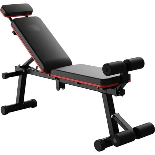 Foldable Dumbbell Bench Multifunctional Sit Up Abdominal Bench Weightlifting Training Arm Muscle Fitness Tool 27cm Seat Width