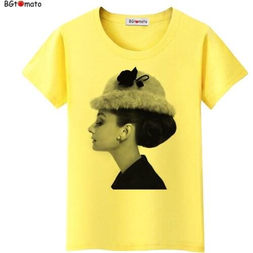 BGtomato super fashion film stars shirt hot sale top tees brand new t shirt women comfortable clothes cool t-shirt plus size