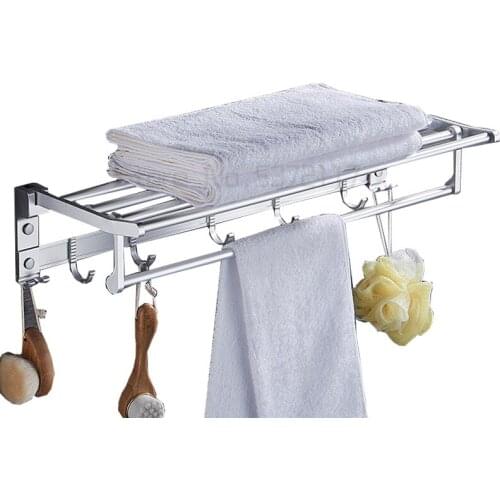 Towel rack bathroom storage rack bathroom wall hanging towel rack toilet folding storage rack