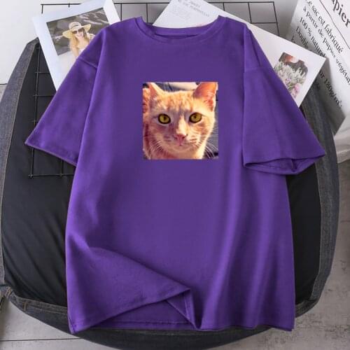 Kawaii Cats Print Woman T-shirts Short Sleeve O-neck Tops High Quality Summer Tees Lady Fashion Casual Tops Female Camisetas