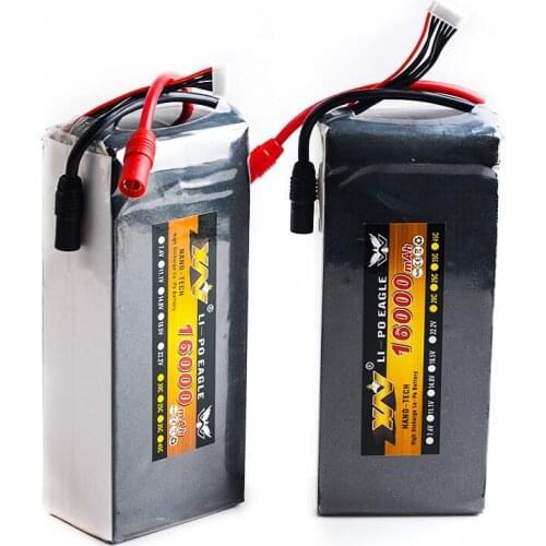 1pcs RC Lipo Battery 22.2v 16000mah 15c 6S1P Li-Po Battery AS150 Plug For RC Plant Protection UAV Rc Multicopter FPV RC Drone