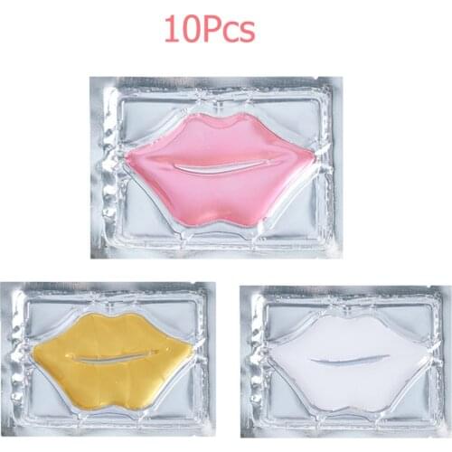 10 pcs Enhancement Lips Care 3 Types Collagen Lip Mask Combination 15Pcs Moisturing Nourishing Anti Wrinkle Lip Free Shipping