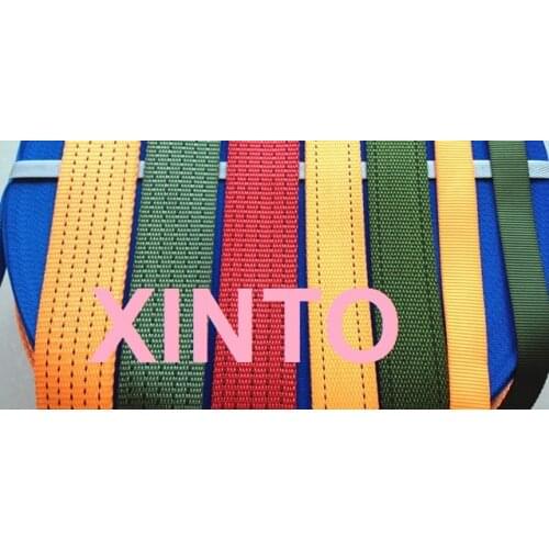 2.5---3.8CM,1T---1.5T Shipping cargo lashing strap sling package ratchet tie down belt binder webbing sling