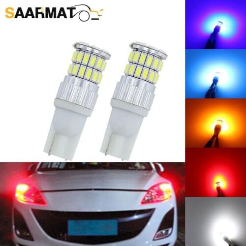 2Pcs W5W Car T10 LED 194 168 Wedge Reverse Instrument Panel Lamp Bulbs Clearance Lights For Mazda 3 6 emblem atenza spoiler cx7