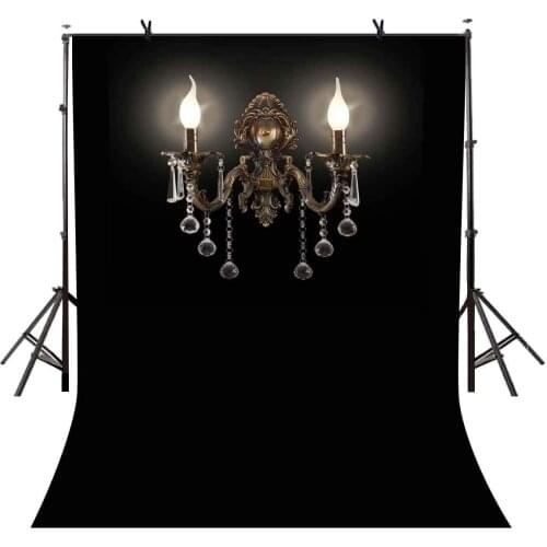 5x7ft Dark Style Backdrop Dark Style Classical Crystal Chandelier Photography Background and Studio Photography Backdrop Props