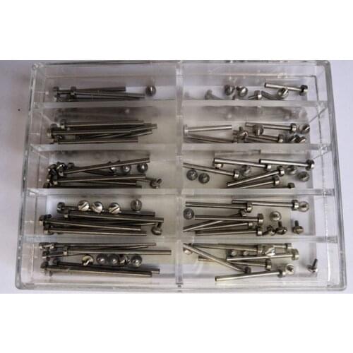 Watch accessories all steel one word raw ear watch connection raw ear rod strap fixed bolt screw raw ear